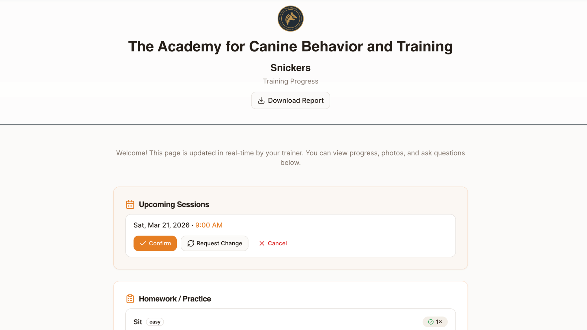 Roveio — Dog Training Software for Professional Trainers | Free for 1 Dog